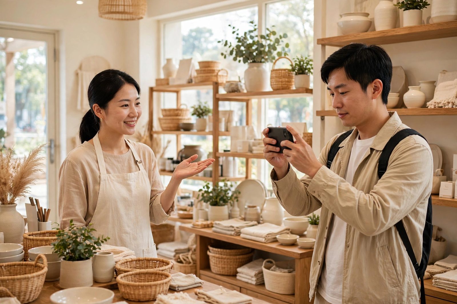 顧客喺店內拍攝同直播，商戶可以點應對