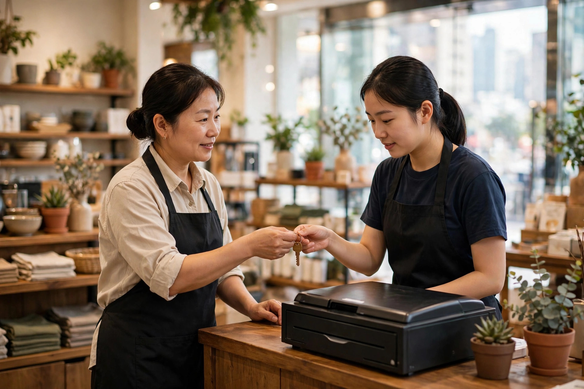 門市錢箱開箱授權：分級、鑰匙保管、開箱紀錄