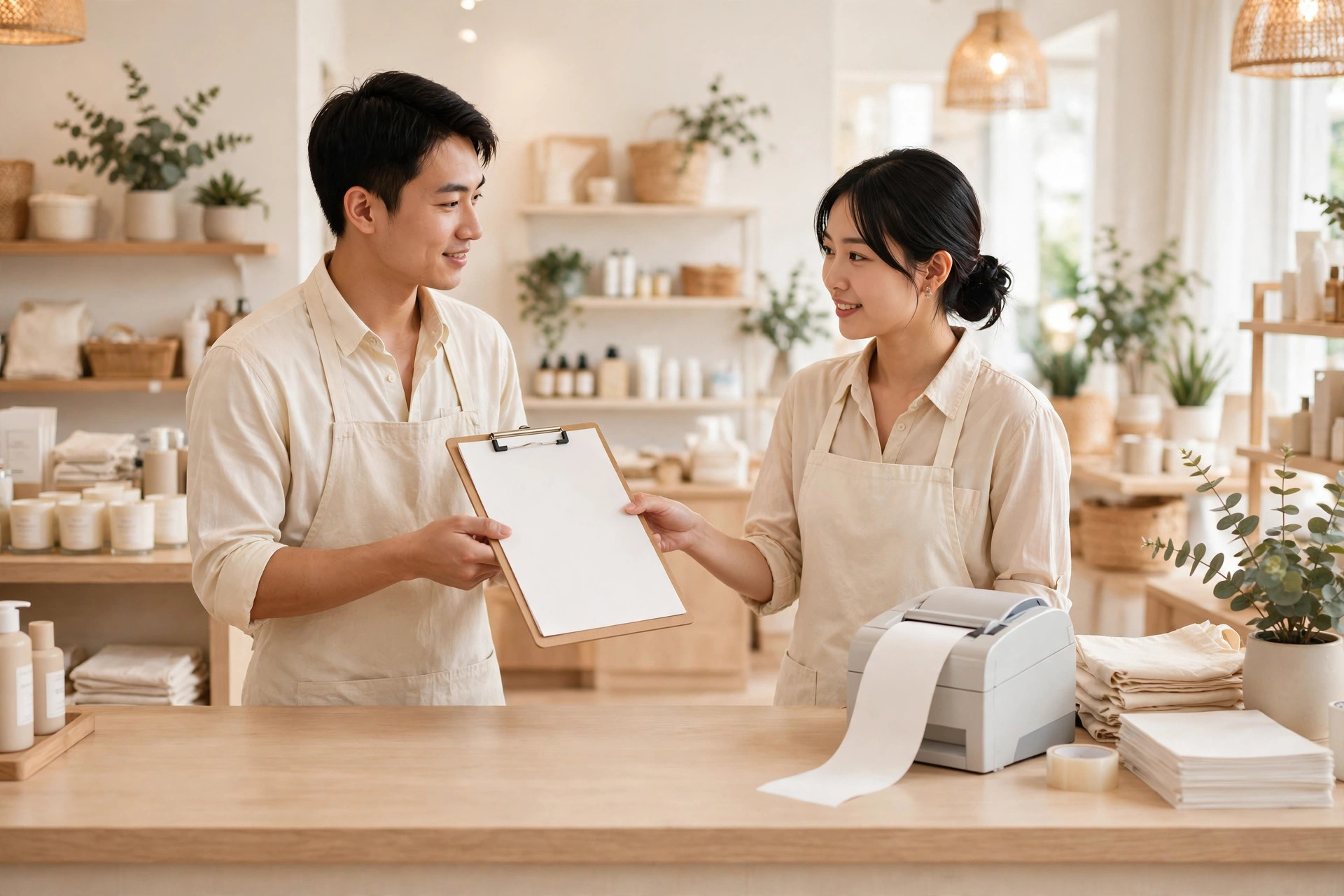 門市收銀枱交接班現金交收流程