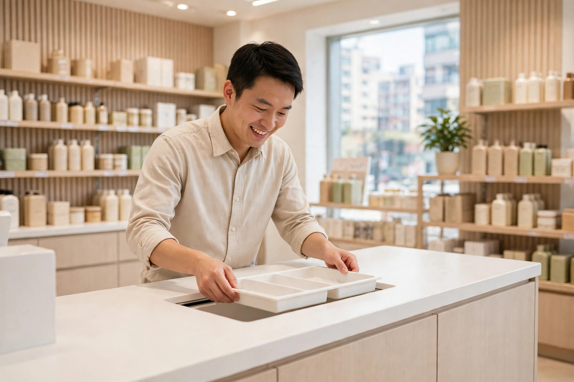 《門市收銀找續托盤損耗更換管理》