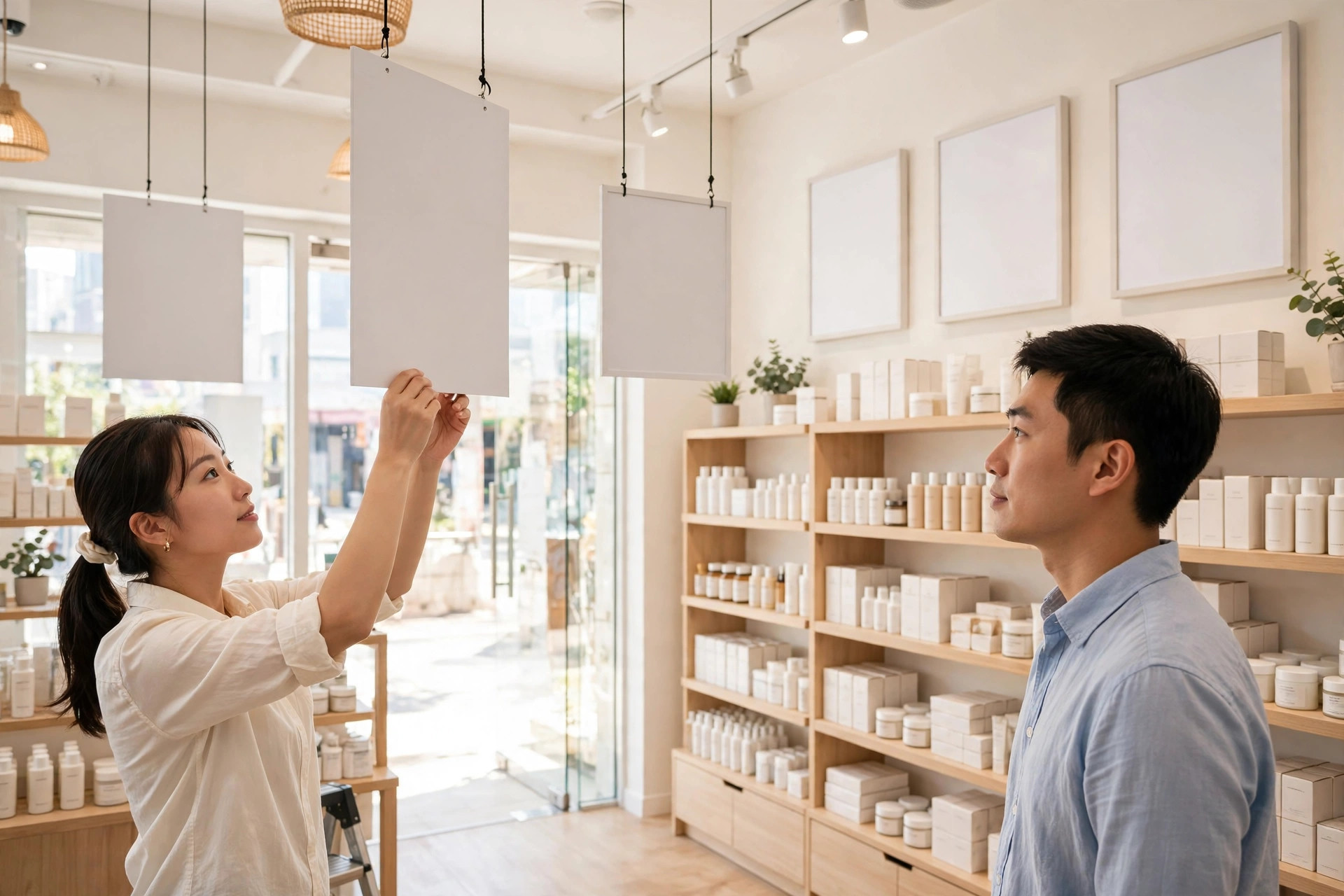 門市店內指示牌與資訊標示管理