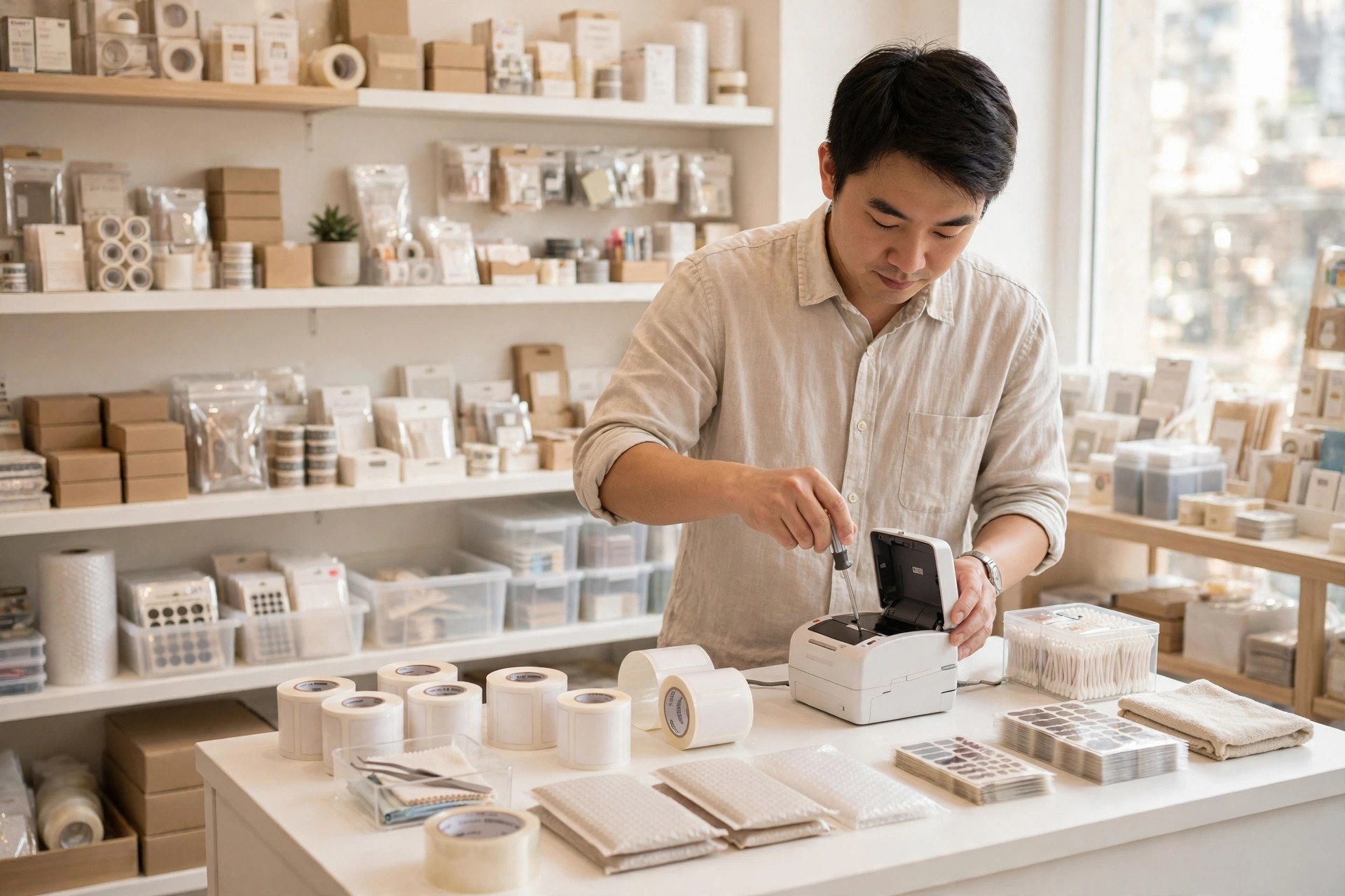 《門市貨品陳列價錢牌列印設備管理》