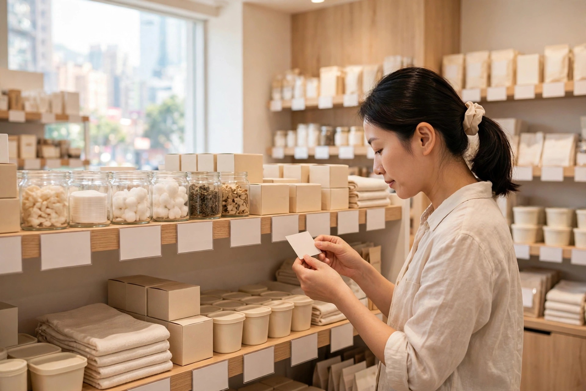 門市貨品標籤錯誤更正與覆核流程：發現、更正、覆核、紀錄點做