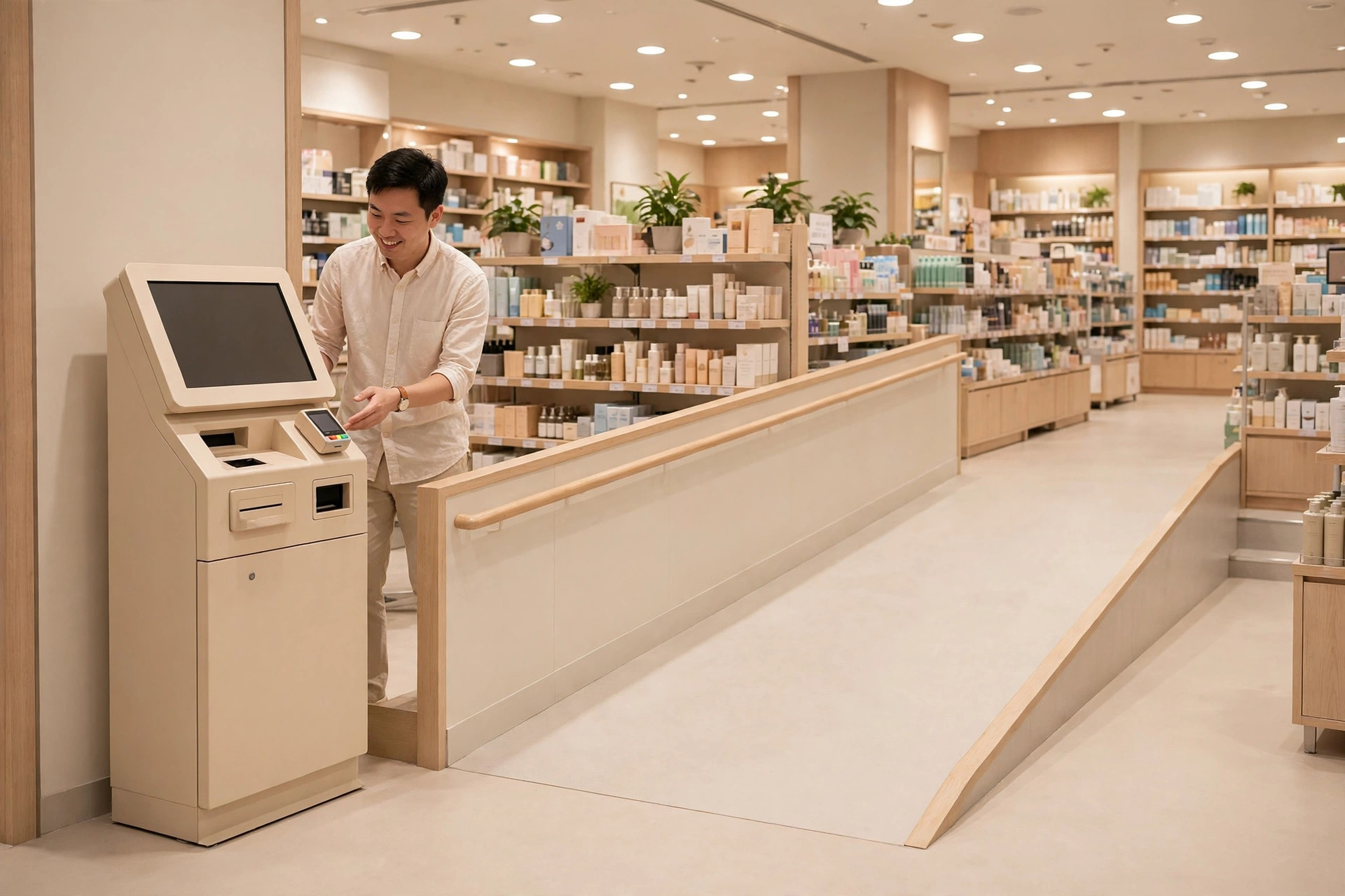 商戶店內顧客自助服務無障礙安排：輪椅通道、視障聽障輔助、高度同標示實務指南