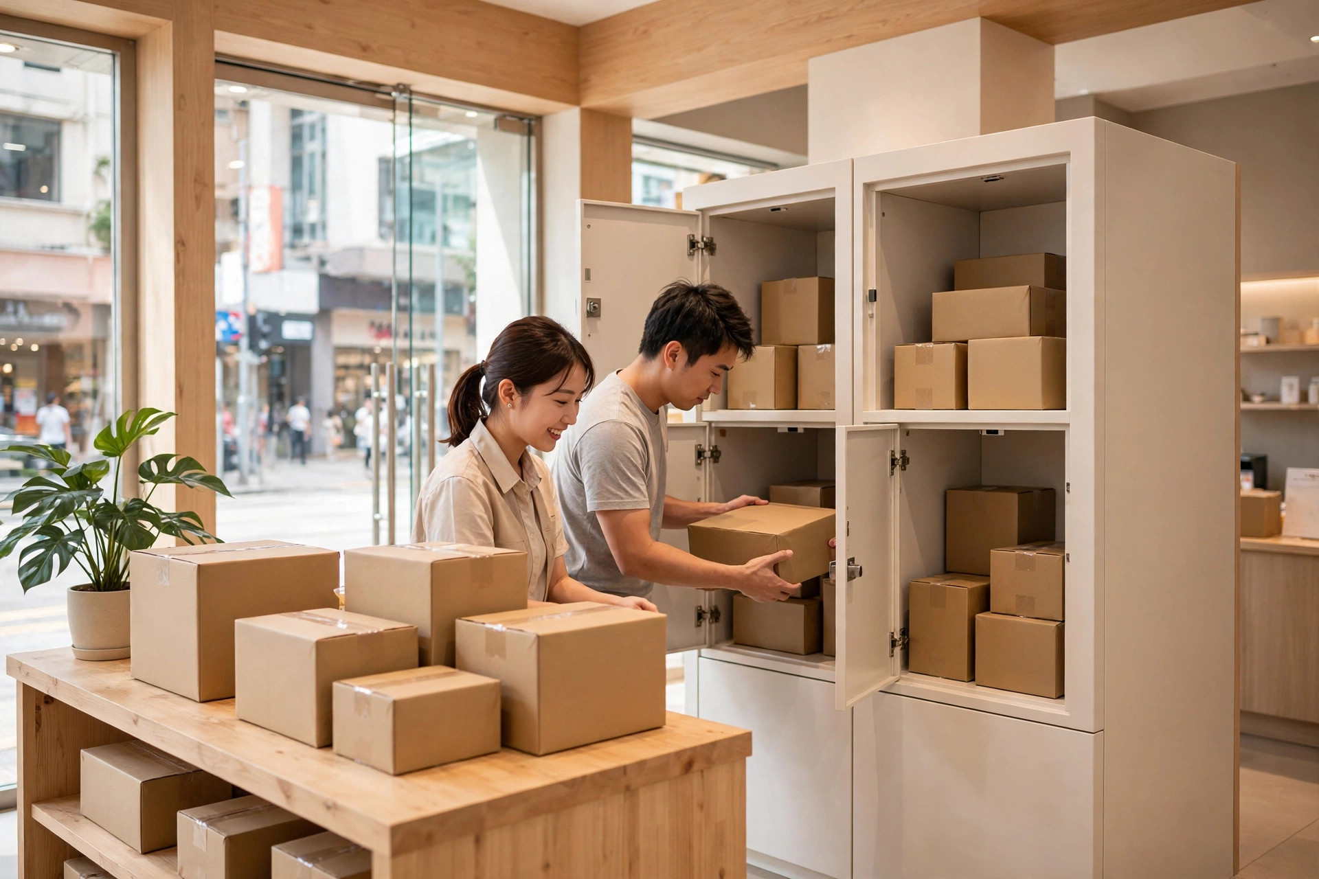 商戶店內顧客自助寄件安排：流程、標籤、重量尺寸限制、禁寄物品與遺失損壞處理