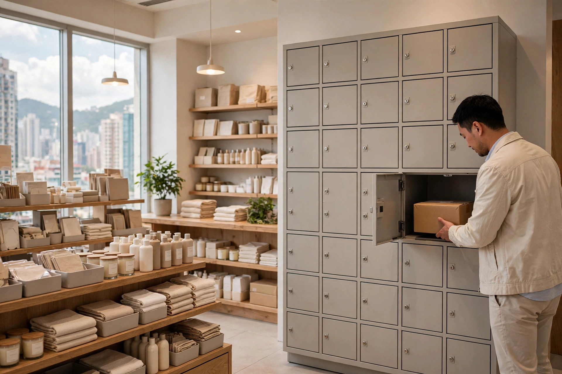 商戶店內顧客自助取件櫃管理：擺放、取件碼、逾期、遺失損壞同私隱實務