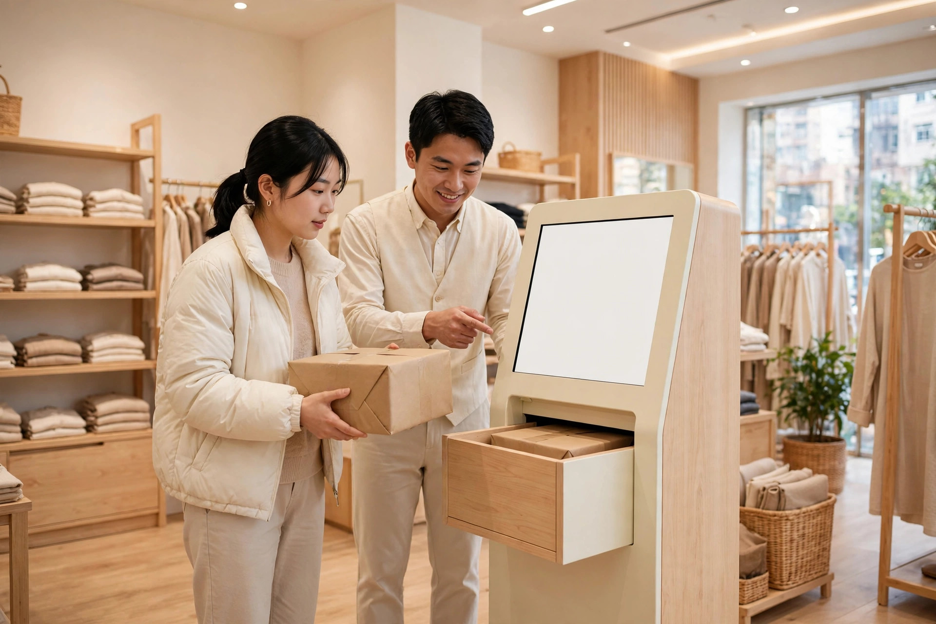 商戶店內顧客自助退件安排：退貨政策、退件標籤、重量、退款觸發與責任邊界