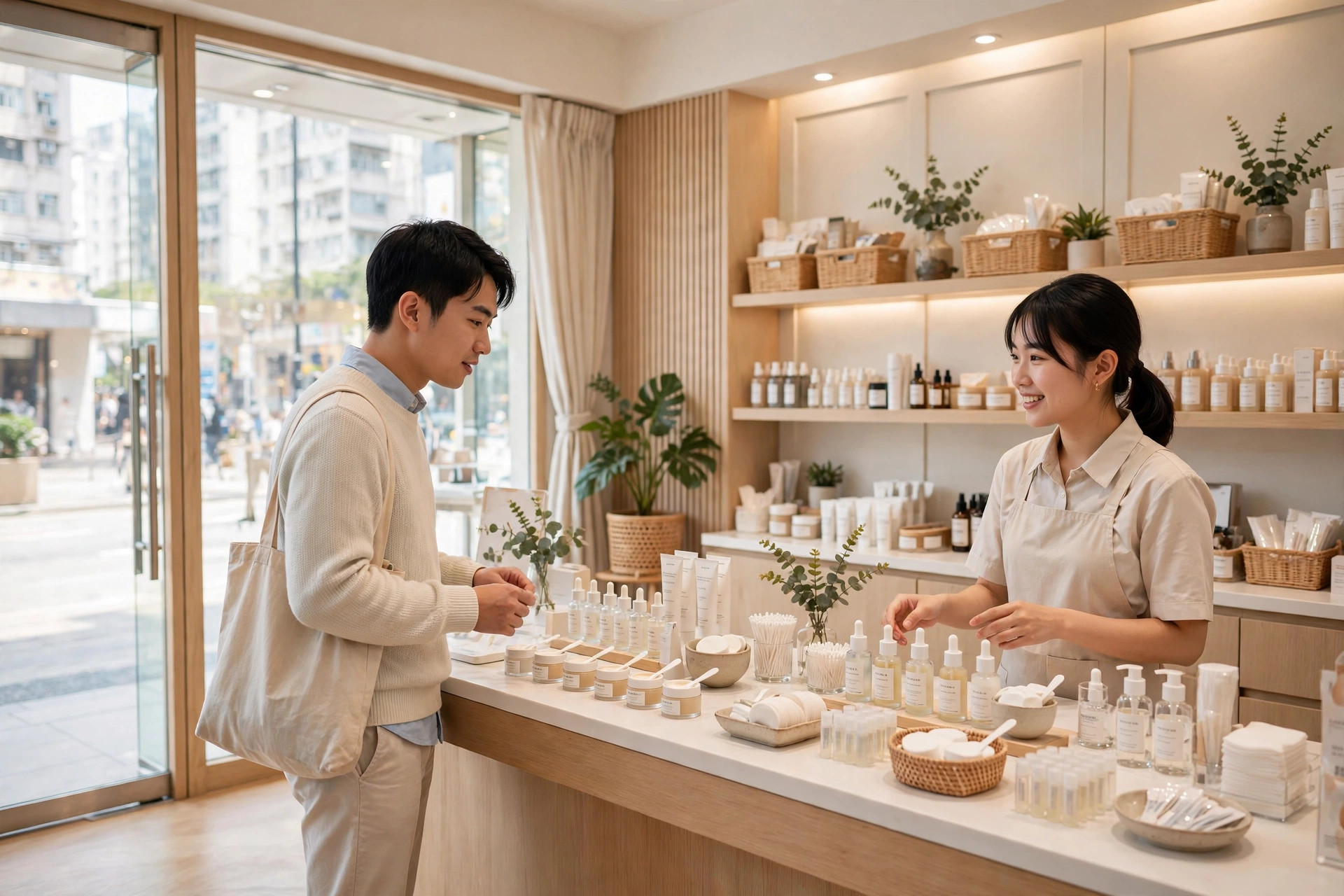 商戶店內顧客自助試用區管理