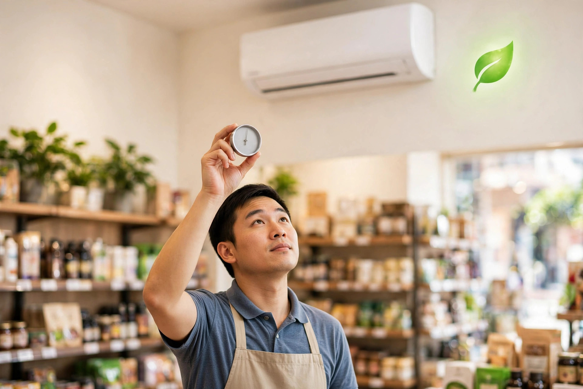 門市冷氣慳電實務：溫度設定、能源效益標籤揀機、風扇配搭與電費估算