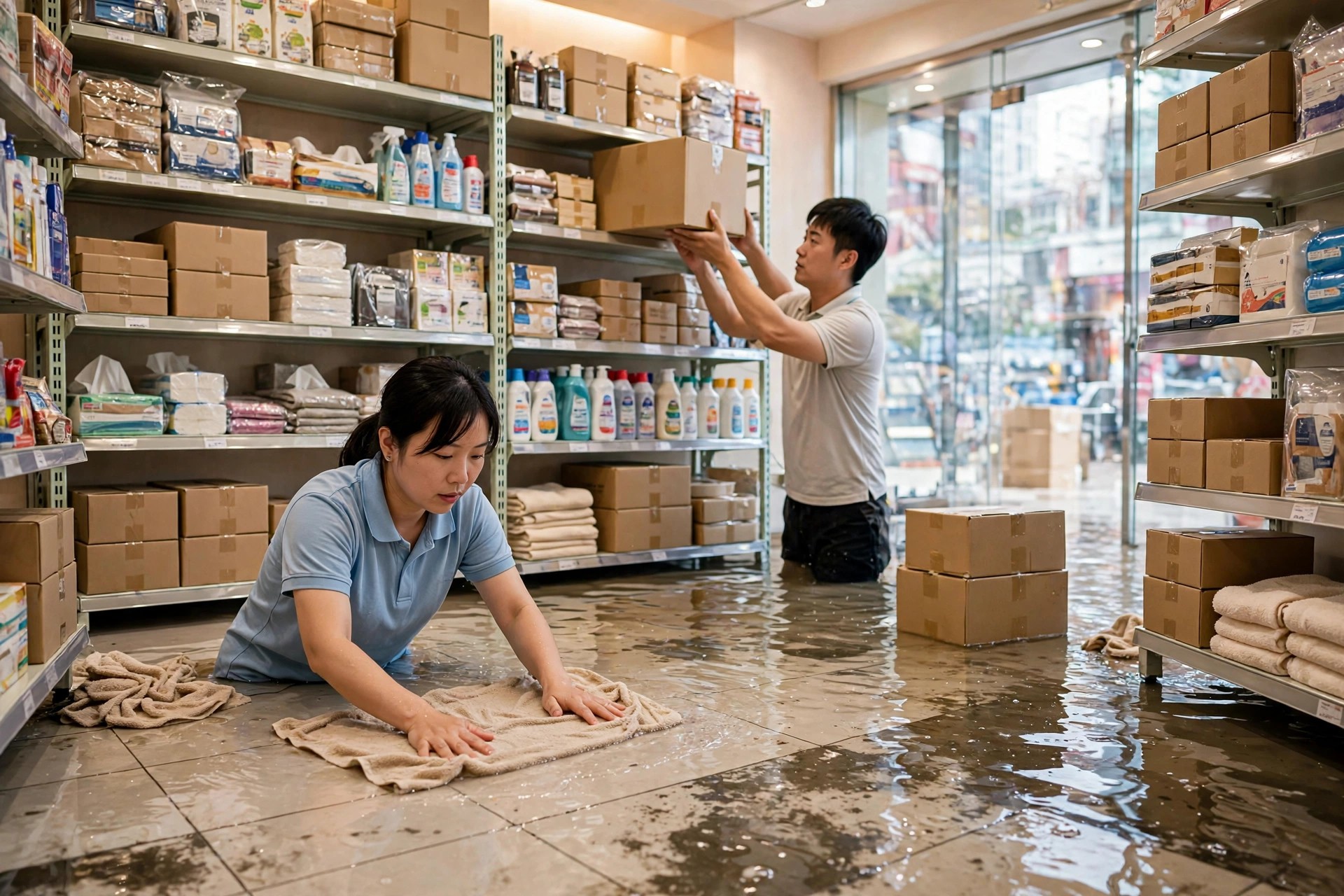 門市水浸／漏水緊急應變：貨品、電器、顧客安全點樣做