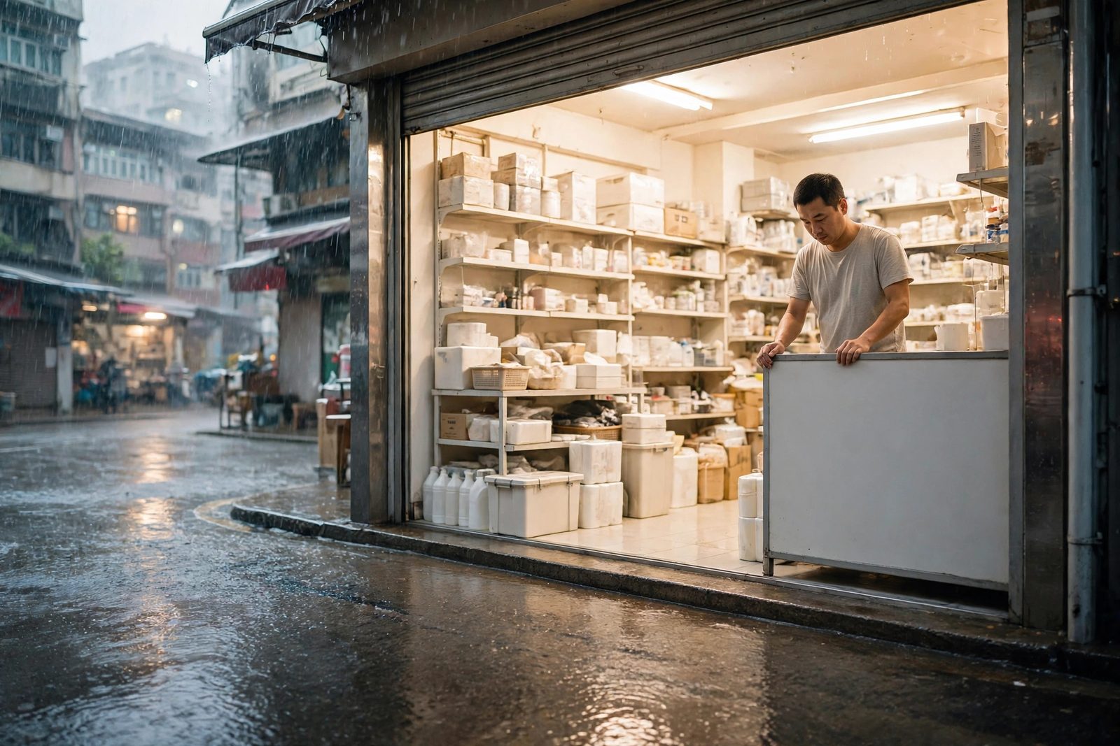 八號風球、黑雨點算？香港商戶颱風暴雨營業、排班同收銀安排