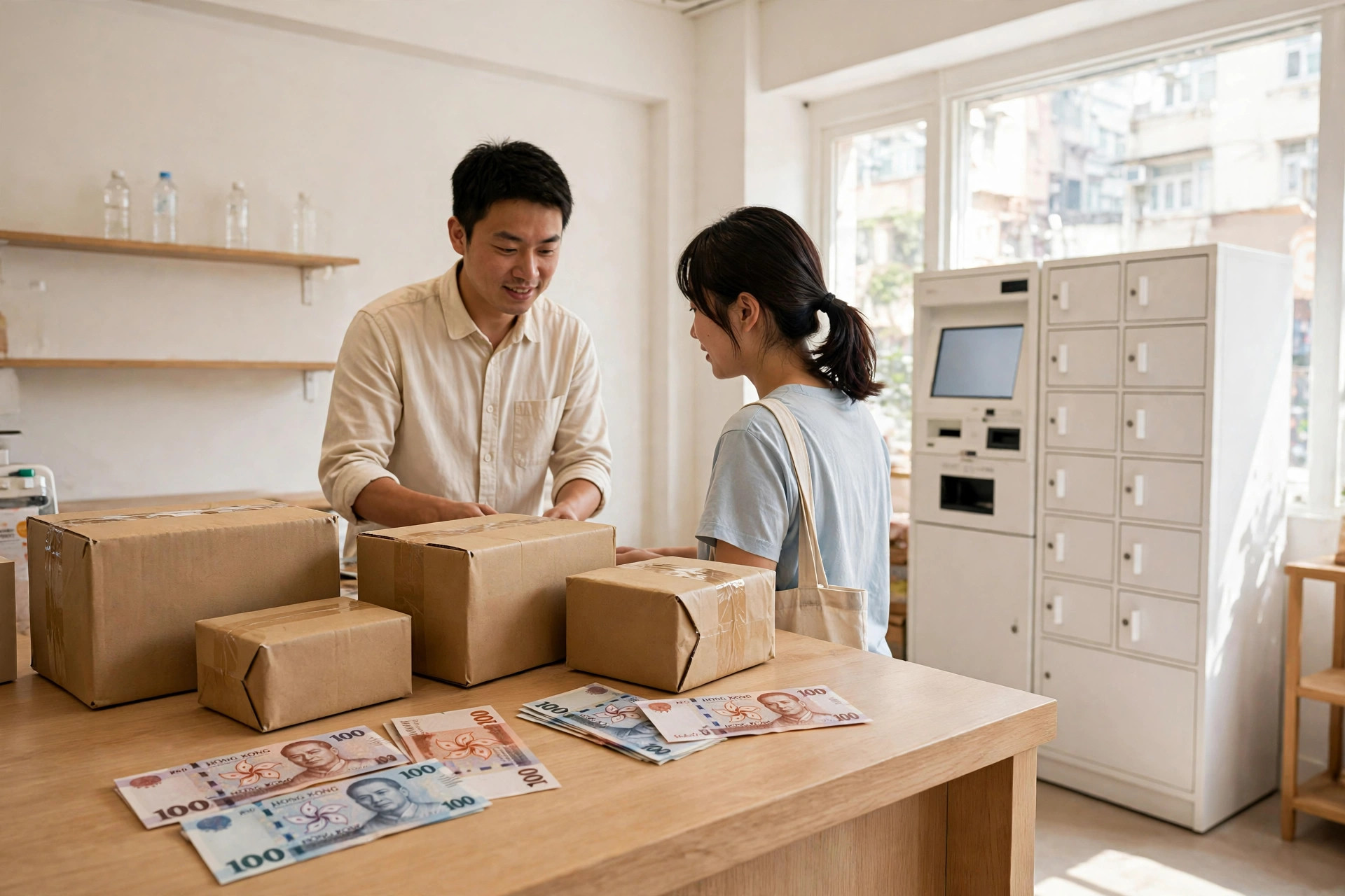 商戶店內顧客自助寄件日常營運管理